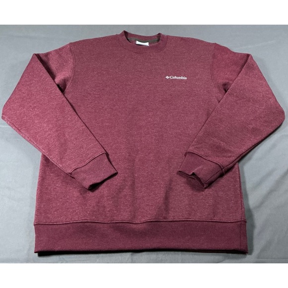 Columbia Other - Columbia Hart Mountain II Crew Sweatshirt Mens Small Beet Red Heather AM6769-624